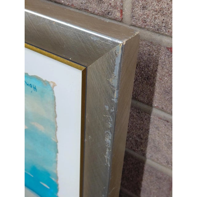 Wood Framed "Untitled Sailboat" Watercolor Attributed to Winslow Homer For Sale - Image 7 of 11