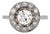 Antique Art Deco Halo Ring, Old-Cut Diamonds | Circa 1930, Size 5.5 For Sale