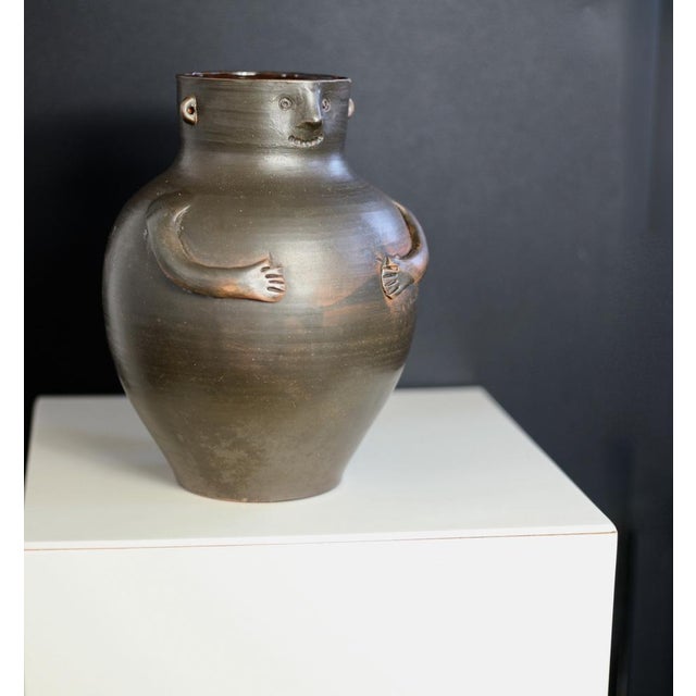 Ceramic Anthropomorphic Vase, 1970s For Sale - Image 11 of 11