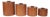Set of Four Mid 20th Century Danish Modern Teak Canisters For Sale