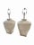 American Contemporary White Ralph Lauren Ceramic Woven Rope Texture Lamps With Chrome Finials - a Pair For Sale - Image 3 of 12