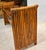 Wood Paul Frankl Styled Stacked Rattan Bamboo Desk. Vintage, Refurbished, Mahogany Desk or Entry Table. For Sale - Image 7 of 9