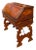 Italian Baroque Walnut Fall Front Desk For Sale