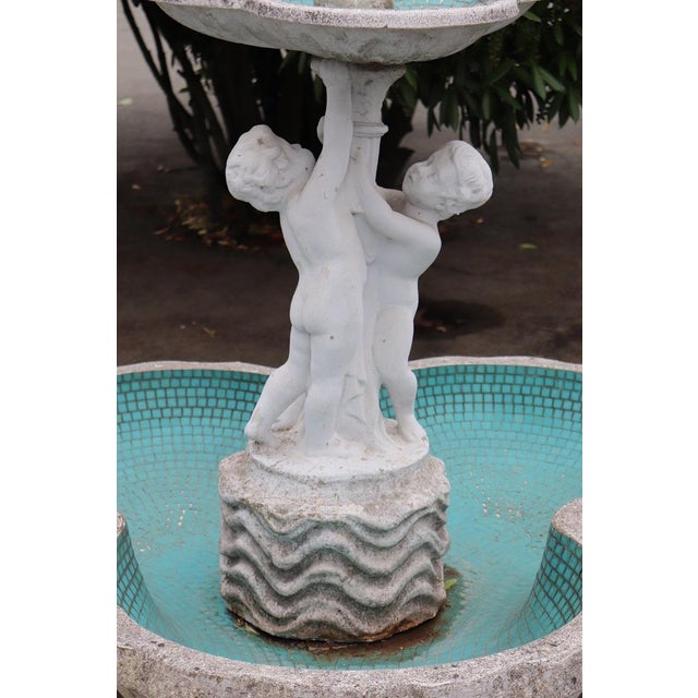 Neoclassical Garden Fountain with Statue, Early 20th Century For Sale - Image 4 of 18