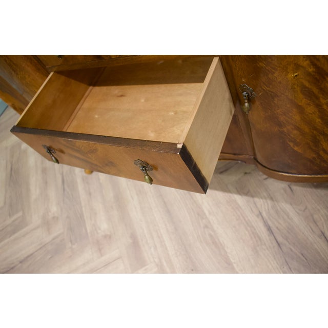 Queen Anne Walnut Sideboard from Beithcraft, 1950s For Sale - Image 10 of 14