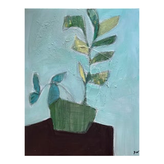 "Wildflower" Original Mixed-Media Collage on Canvas by Zac Woodiel For Sale