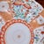 Orange Japanese Scalloped Edge Meiji Dish in Orange and Gold For Sale - Image 8 of 10
