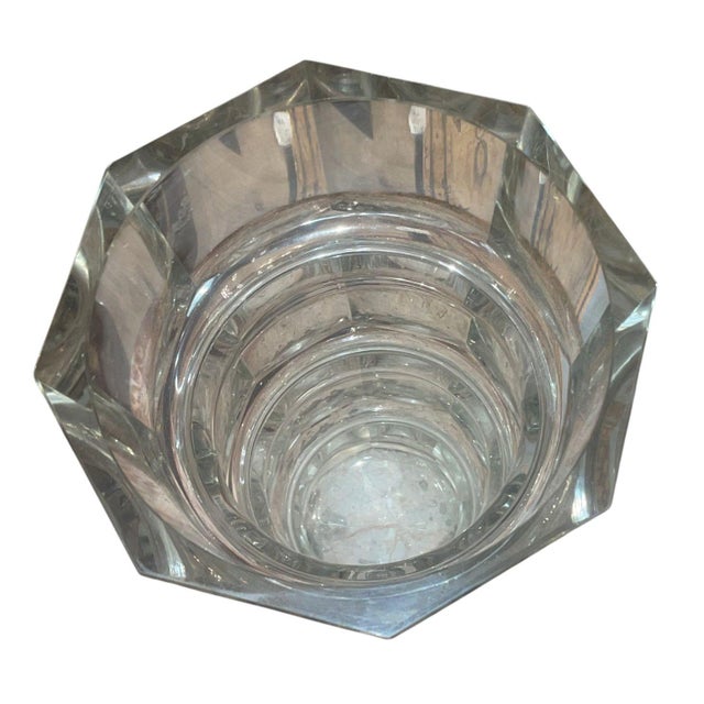1930s Set of 3 Art Deco Cut Crystal Vases in the Manner of Josef Hoffmann for Moser. For Sale - Image 9 of 13