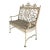 Late 19th Century Philadelphia Cast Iron Bench Signed William Adams For Sale