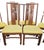 Stunning, mid-century, Asian-style dinning chairs in great condition. God bless the sweet grandma that covered her chairs...