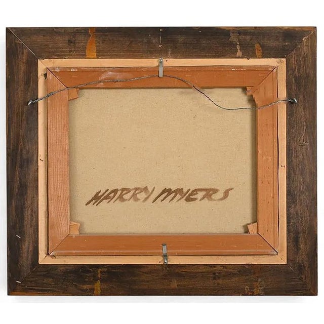 Mid 20th Century Fine Harry Myers (1910-1968) Impressionist Painting Signed W Gilt Frame For Sale In New York - Image 6 of 7