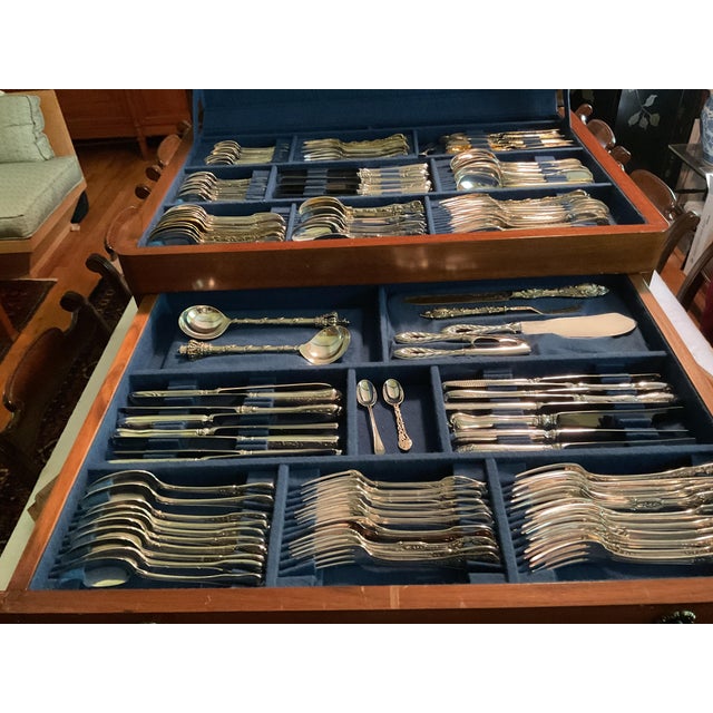 Vintage The Most Sophisticated Flatware 24 Different Place-Setting 210 Pieces Set, Ever Assembled For Sale - Image 9 of 18