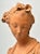 Terracotta Bust on a Marble Base Bust of a Virgin For Sale - Image 4 of 10