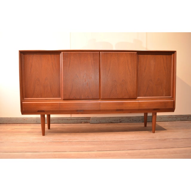 Danish Teak Highboard, 1960s For Sale - Image 4 of 7