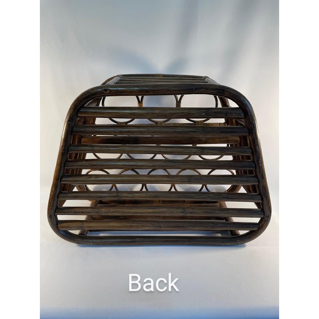 1960s Vintage Bamboo 12-Bottle Wine Rack For Sale - Image 6 of 12