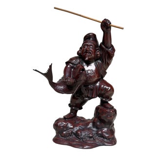 Large Japanese Ebisu Statue, 1950s For Sale