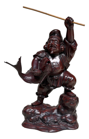 Large Japanese Ebisu Statue, 1950s
