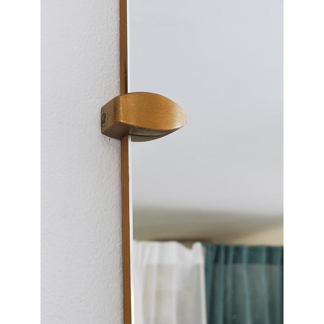 Large Mid-Century Trapezoidal Full-Length Wall Mirror, Vienna, Austria, 1950s For Sale - Image 3 of 15