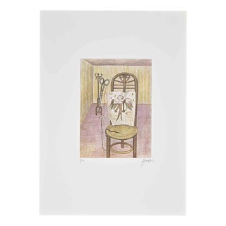 Enrico Benaglia, The Barber, 1990s, Lithograph For Sale