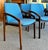Mid-Century Modern Set of Six Mid Century Danish Modern Rosewood & Upholstered Dining Chairs by Kai Kristiansen for Ks Mobler , Denmark c.1960 For Sale - Image 3 of 8