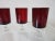 Glass J G Durand French Ruby Cordial Glasses France For Sale - Image 7 of 11
