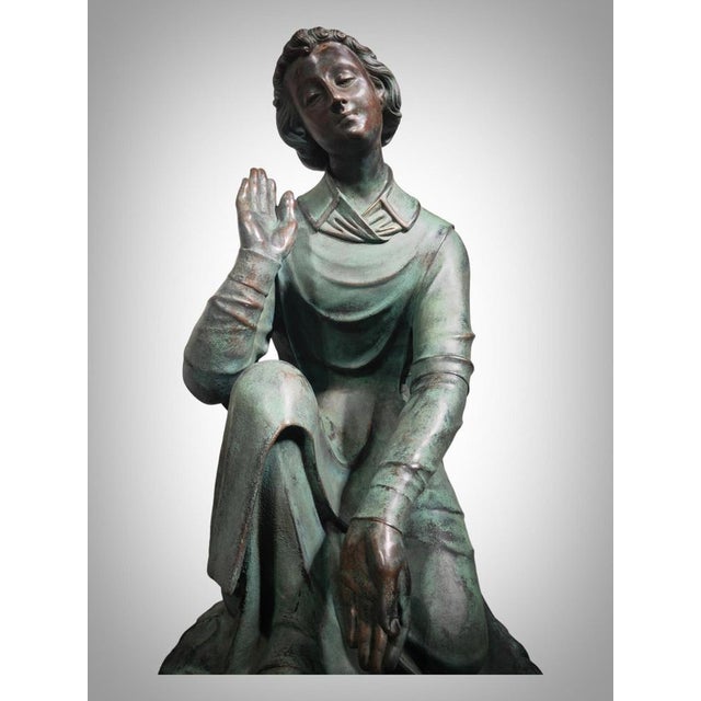 French Artist, Angels, 1750, Bronzes, Set of 2 For Sale - Image 14 of 18