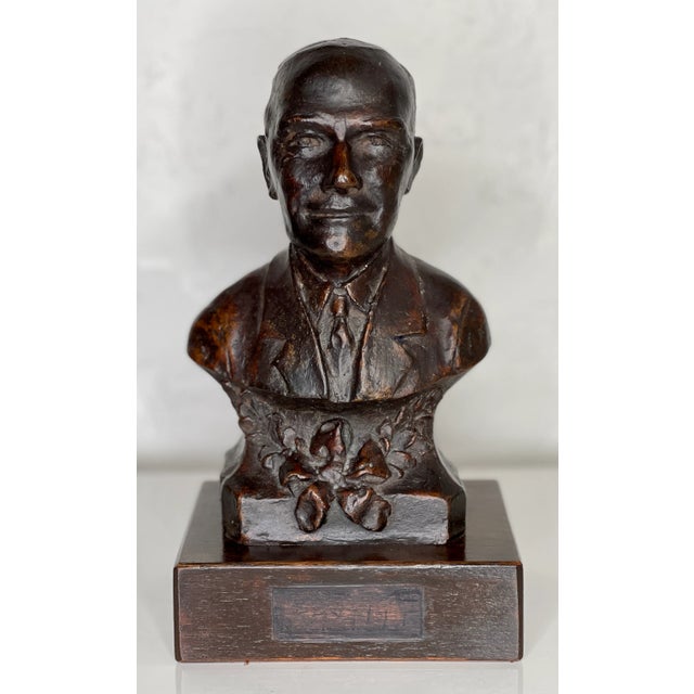Mid-Century Modern Mid Century Bronze Bust For Sale - Image 3 of 10