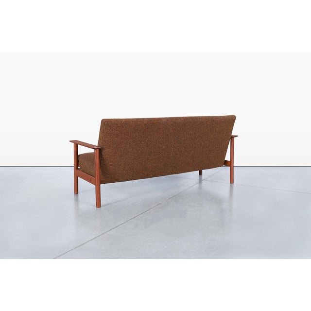 1960s Danish Modern Teak Sofa and Chairs Set- 3 Pieces For Sale In Los Angeles - Image 6 of 12