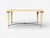 1960s Neoclassical, Coffee Table, Travertine, Wood, Bronze, Usa, 1960s For Sale - Image 5 of 10