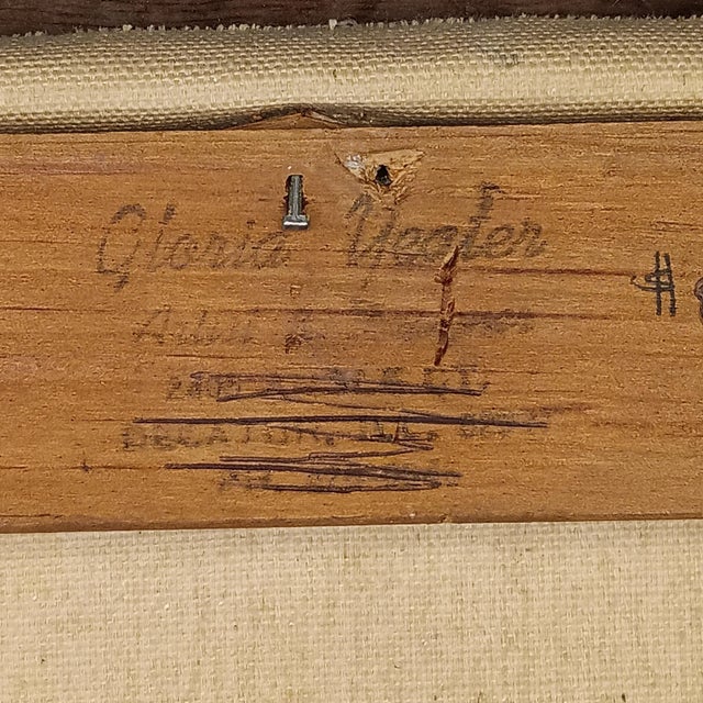 1970s VTG Street Scene #1 Impressonist Painting Purple Velvet Matt Silver Frame 1978 For Sale - Image 5 of 18