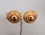Vintage 1971 Signed Napier Egyptian Revival Round Goldtone Clip Earrings-2 Pieces For Sale In Philadelphia - Image 6 of 7