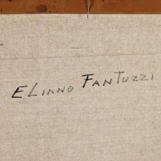 Eliano Fantuzzi, Figurative Composition, Oil Painting on Canvas, Framed For Sale - Image 10 of 11