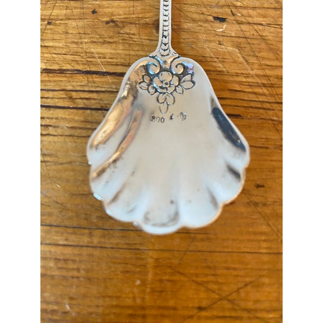 Vintage Sterling Silver Caviar/Sugar Shovel/Jelly Spoon, Made in Germany For Sale In Portland, OR - Image 6 of 7