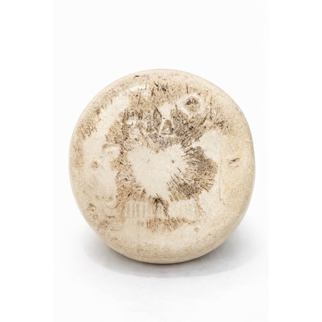 Ceramic Art Deco Beige Ceramic Vase by Pieter Groeneveldt, 1930 For Sale - Image 7 of 8