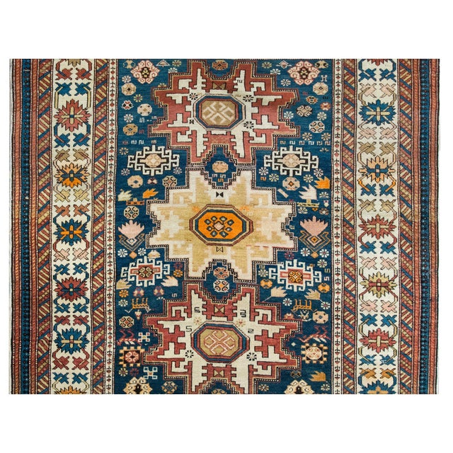 Textile Early 20th Century Persian Shirvan Rug For Sale - Image 7 of 15