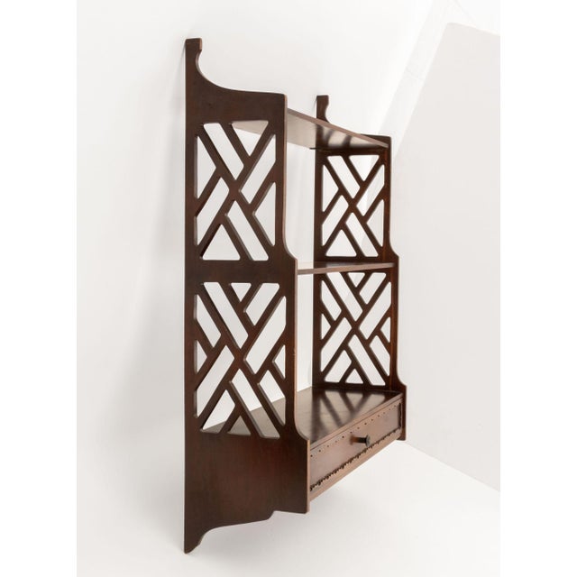 Chippendale Style Mahogany Wall-Hanging Shelf For Sale In New York - Image 6 of 8