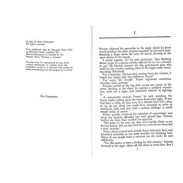 Traditional "Modesty Blaise" 1965 O'donnell, Peter For Sale - Image 3 of 5