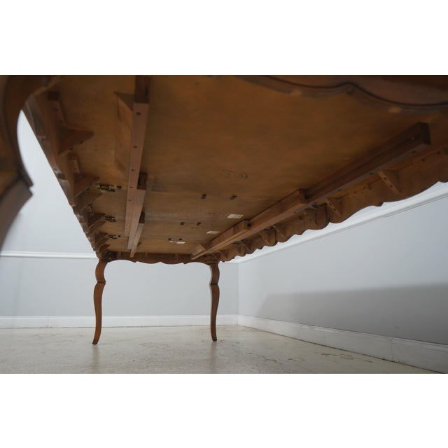 Drexel Heritage French Provincial Parquetry Inlaid Dining Table For Sale - Image 17 of 18