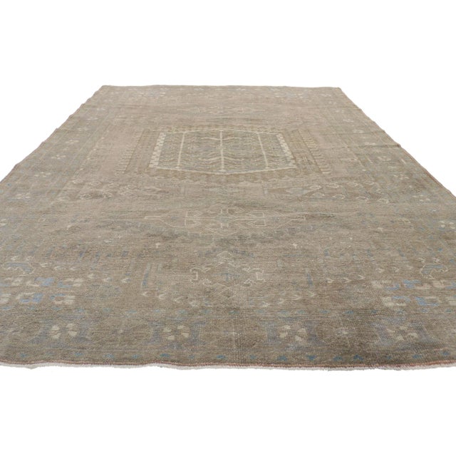 Tribal Mid 20th Century Vintage Persian Viss Tonal Rug, 06'07 X 10'01 For Sale - Image 3 of 10