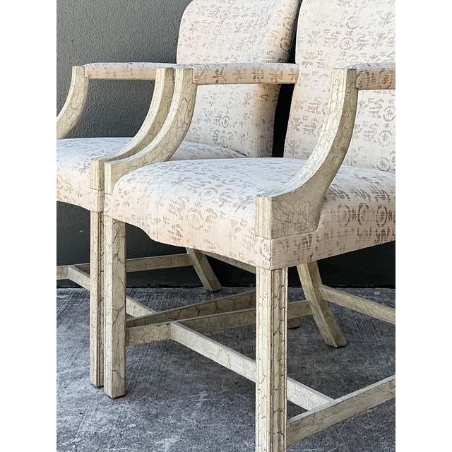Wood Vintage Custom Rose Tarlow Chippendale Arm Chairs - A Pair For Sale - Image 7 of 12