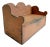 Primitive Wood Box With Scalloped Back For Sale