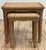 Vintage Woven Wicker Nesting Tables, a Pair For Sale - Image 4 of 10