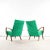 Armchair in Green Geometric Jacquard Upholstery by Jaroslav Šmídek, 1950s For Sale - Image 6 of 11