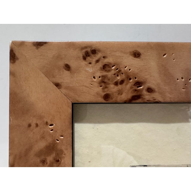1920s Pair of Signed j.p. Benson Maritime Sailing Ship Etchings in Burl Wood Frames For Sale - Image 10 of 13