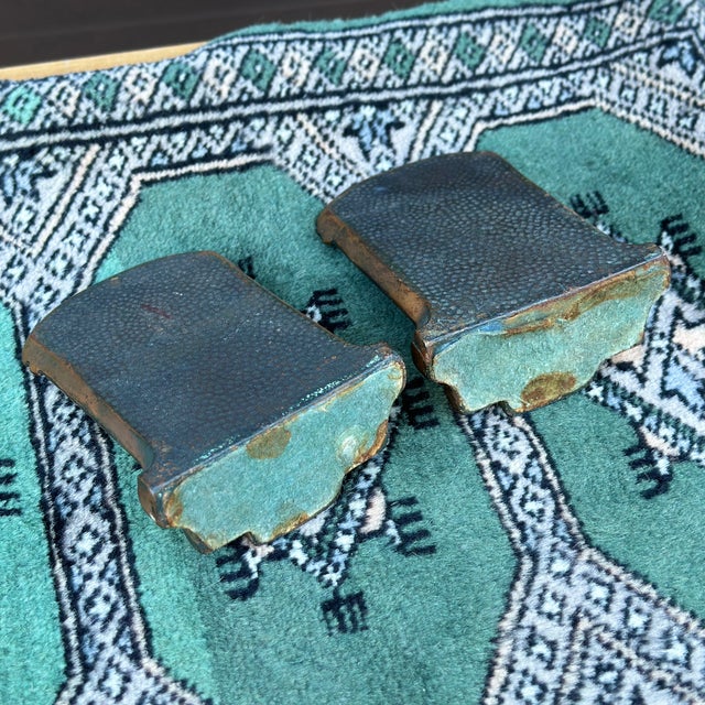 Antique Rodin the Thinker Heavy Bronze Bookends - a Pair For Sale - Image 10 of 10