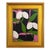 Ron Giusti Mini Orchid Pink Black Cream Acrylic Painting For Sale