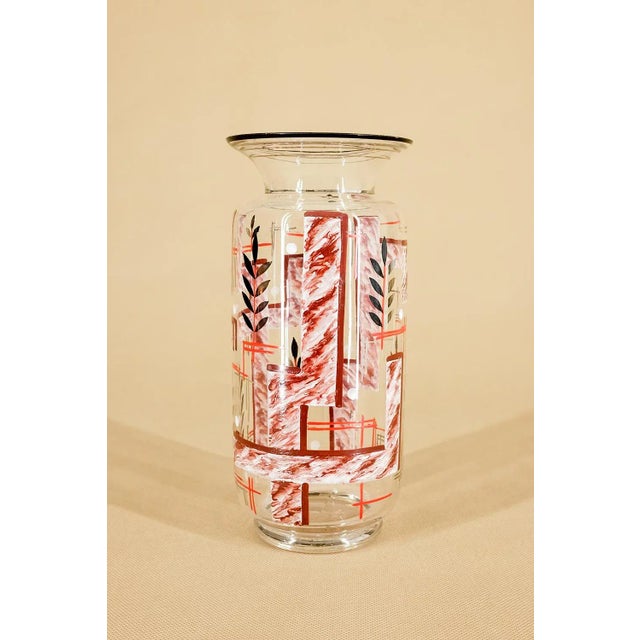 Art Deco Glass Vase, 1920s For Sale - Image 9 of 9