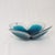 Mats Jonasson Maleras Lucky Four Leaf Clover Full Lead Flower Blue Bowl, Sweden For Sale - Image 4 of 12
