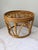 Mid 20th Century Vintage Rattan Round Ottoman For Sale - Image 5 of 8
