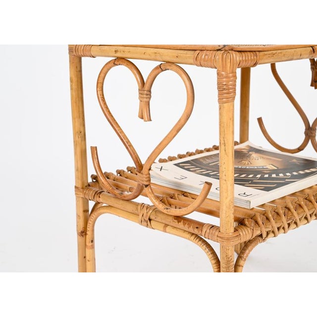 Franco Albini French Riviera Nightstands in Bamboo and Rattan by Franco Albini, 1960s, Set of 2 For Sale - Image 4 of 17